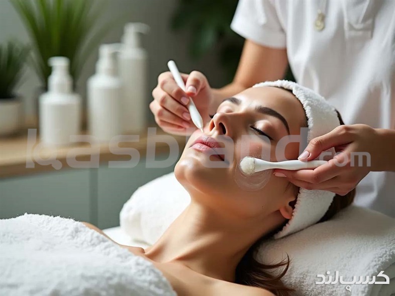 خدمات مرتبط با پاکسازی پوست در سالن زیبایی