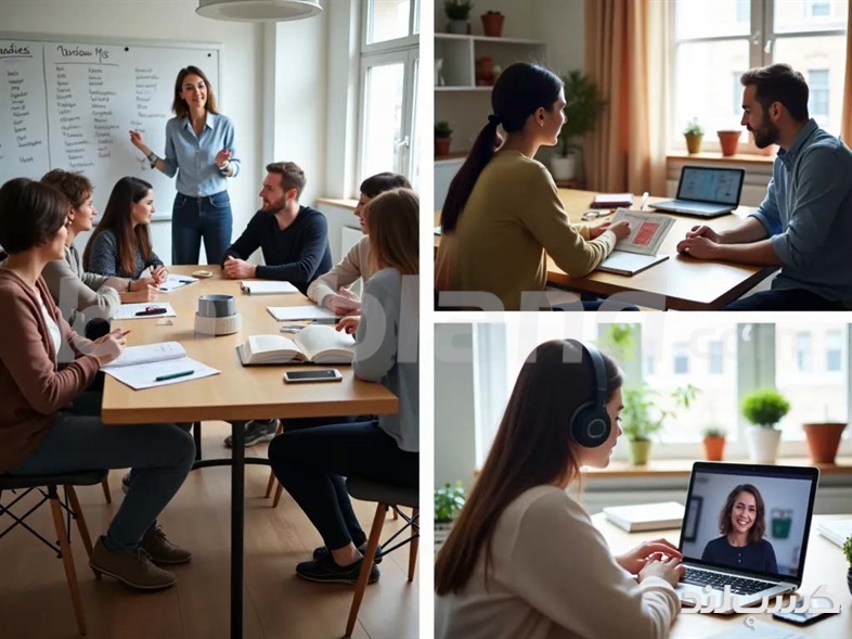 انواع دوره های آموزش زبان