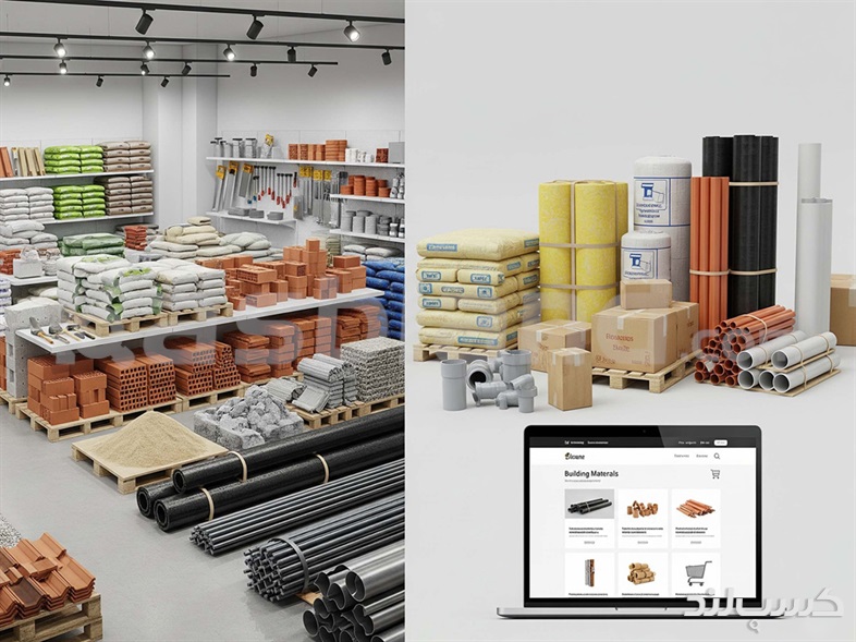 فروش مصالح ساختمانی به صورت حضوری و آنلاین