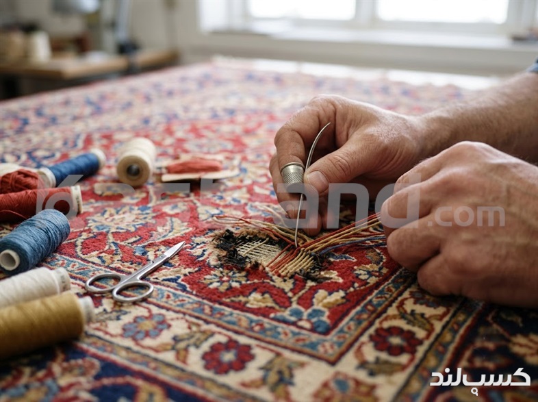 ترمیم سوختگی، پارگی و پوسیدگی فرش