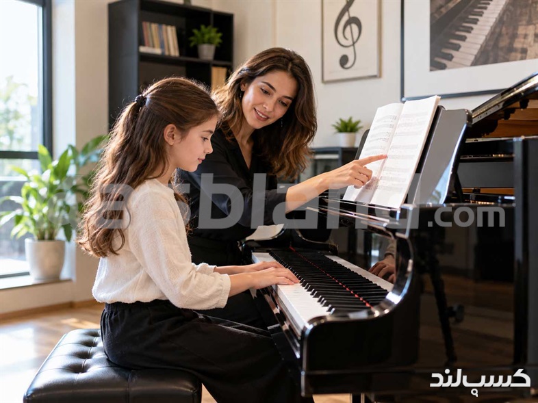 کلاس پیانو به صورت حضوری