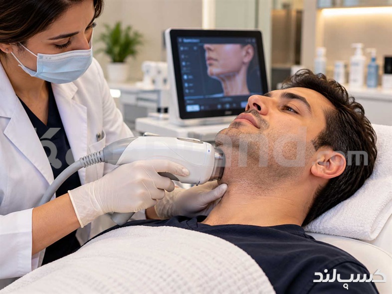 رفع غبغب با دستگاه