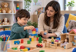 نمایش توضیحات  بازی درمانی
