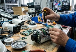 نمایش توضیحات تعمیرات دوربین مداربسته