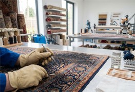 نمایش توضیحات رنگ برداری فرش