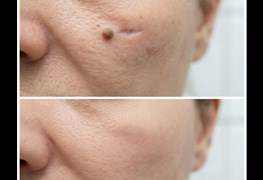 نمایش توضیحات از بین بردن جای زخم و خال
