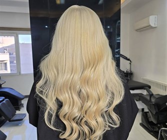 نمونه هایی از رنگ و مش و هایلایت مو در سالن زیبایی آرزو براتی